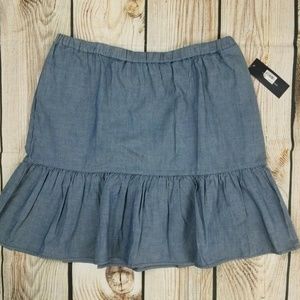 Tommy Hilfiger 16 Blue Chambray Skirt NWT